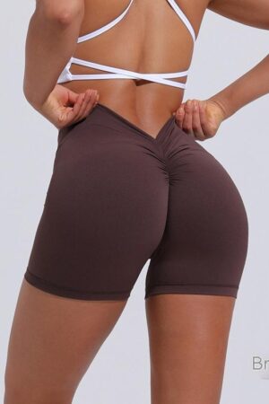 Women's Nylon Tight Shorts Training Sports Running