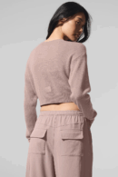 Featherlight Cropped Cashmere Cardigan