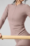 Modal Zip Long Sleeve Top