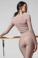 Modal Zip Long Sleeve Top