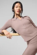 Modal Zip Long Sleeve Top